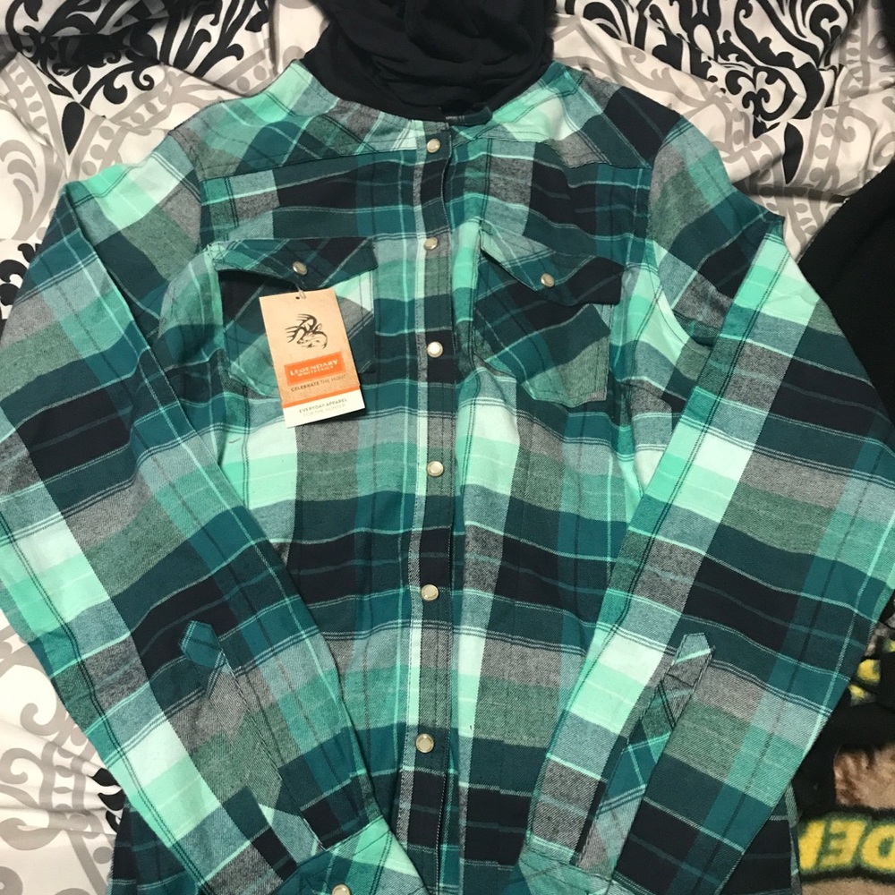 Hooded flannel